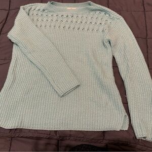 Light blue shimmery sweater